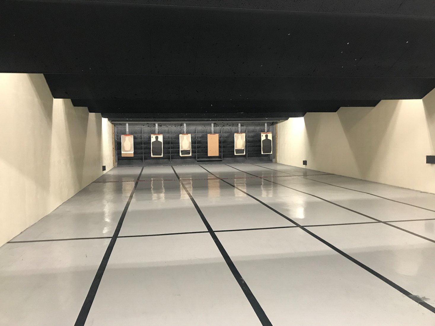 Indoor range lanes